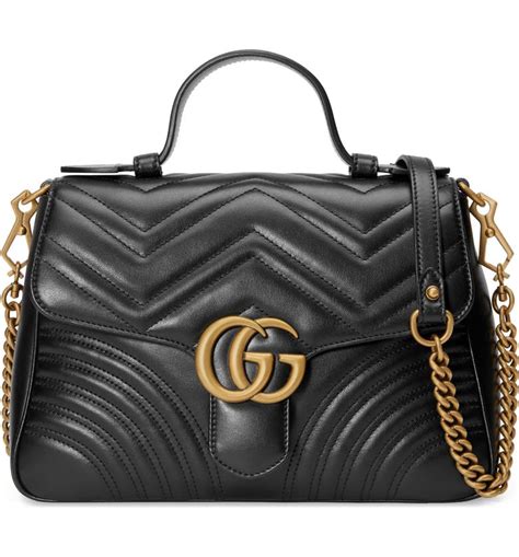 gucci marmont matelassé top handle|gucci marmont matelasseé small.